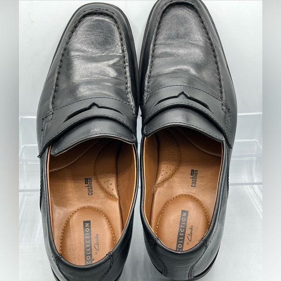Clarks Collection Comfort Men's US 9M Black Slip On Dress Penny Loafer - Picture 9 of 10